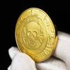 Skull Pirate Challenge Coin Golden Silver Treasure Game Prop Art Commemorative Coin Collection Gifts Adults Antique Imitation