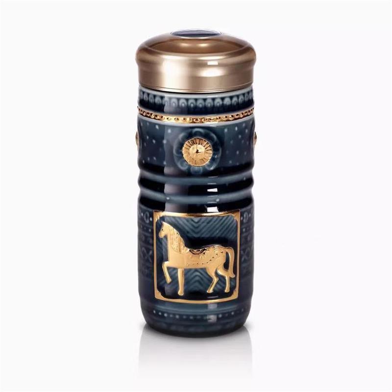 ACERA Royal Steed Gilded Living Porcelain Cup
