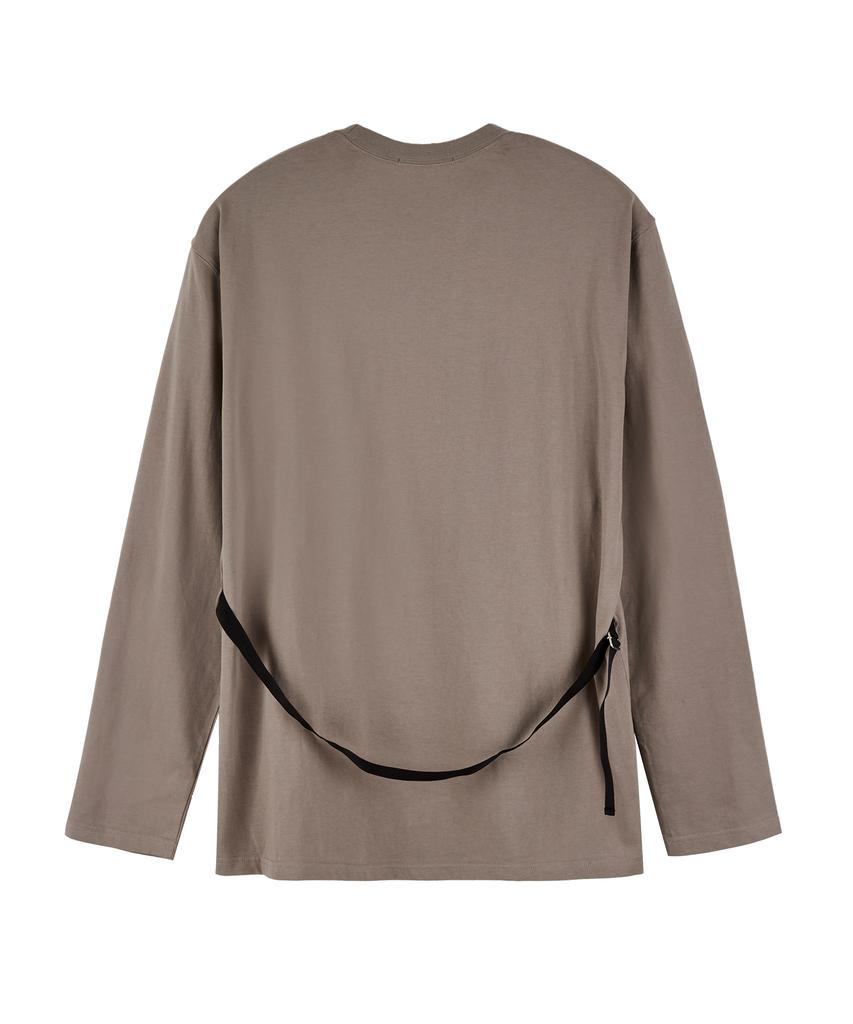 HYII Back Strap Long Sleeve T-Shirt [Gray]