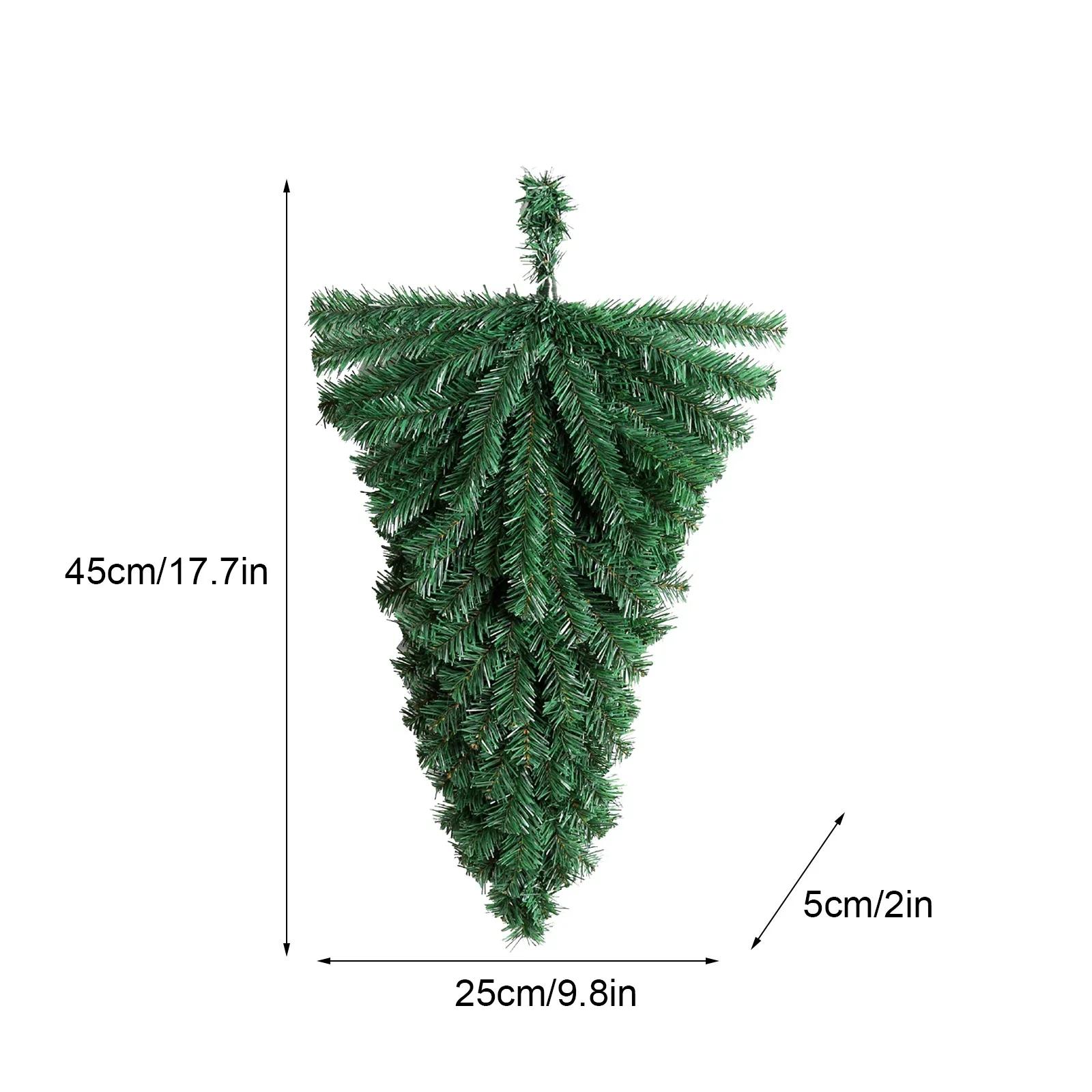 

Faux Pine Tree Door Swag Artificial Green Garland Holiday Gift DIY Xmas Wreath Home Hanging Decor Christmas Tree Teardrop зелёный
