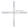 Posture Stick Stretching Tool Men Women Ergonomic Retractable Back Posture Stick Purple
