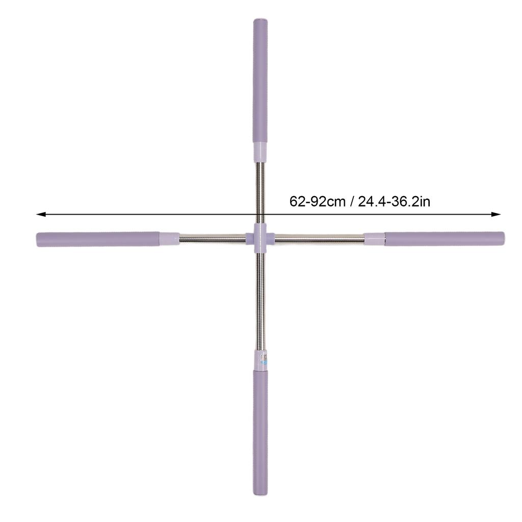 Posture Stick Stretching Tool Men Women Ergonomic Retractable Back Posture Stick Purple