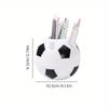 Soccer Ball Design Pen Holder Creative Desk for Office Use Stationery Storage Decorative Ideal Gift for Functional Organizer