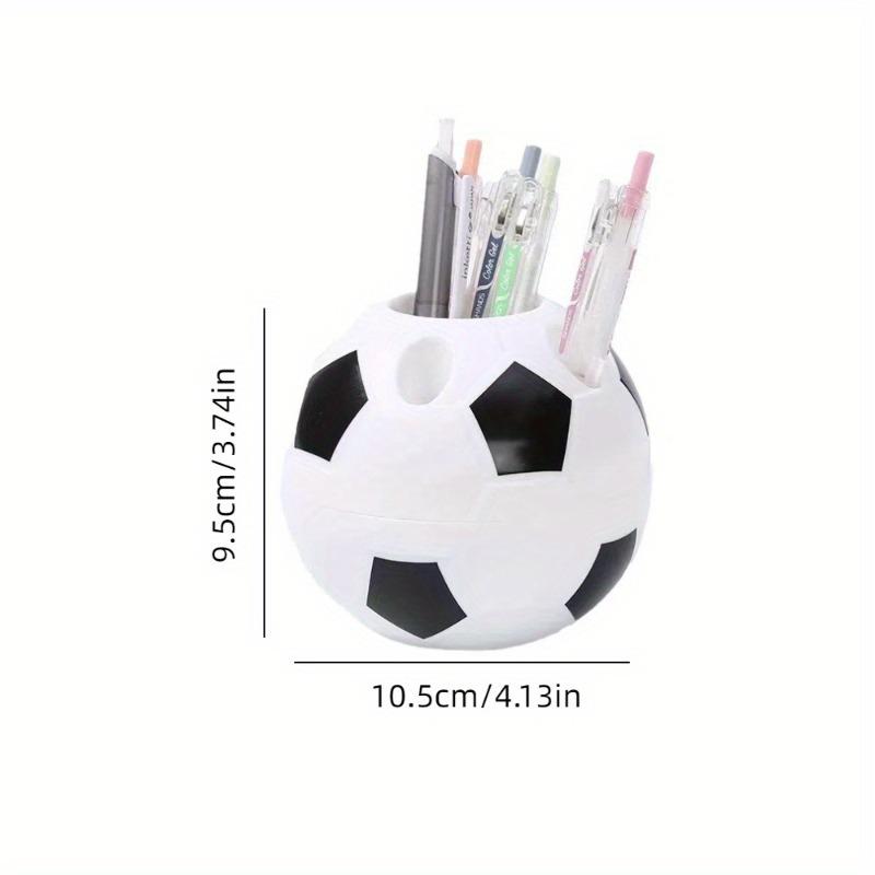 Soccer Ball Design Pen Holder Creative Desk for Office Use Stationery Storage Decorative Ideal Gift for Functional Organizer
