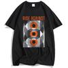 Marble Eyes T-Shirt RISE AGAINST Ricochet Laser Tshirts Cotton Unisex Streetwear Hip Hop Loose Summer Men T Shirt Print Clothing