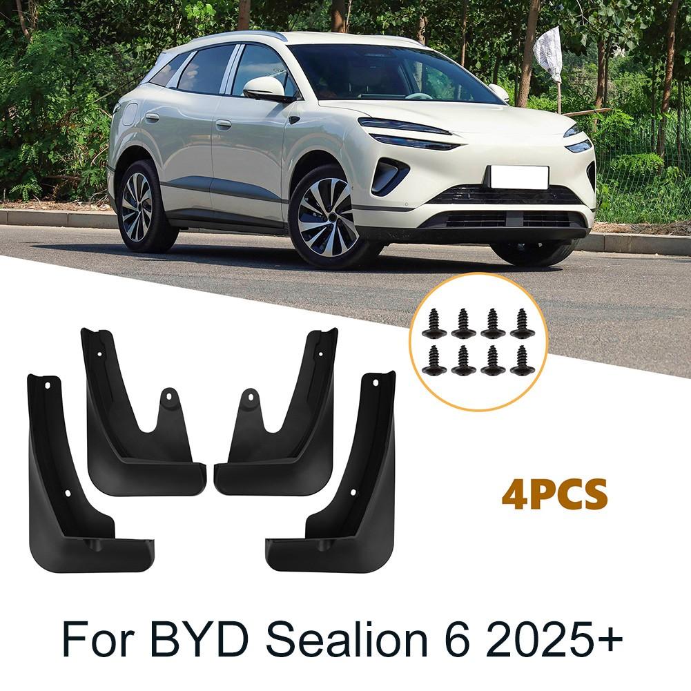 Car Fender Mud Flaps for BYD Sealion 06 2025+ ABS Material Black Set