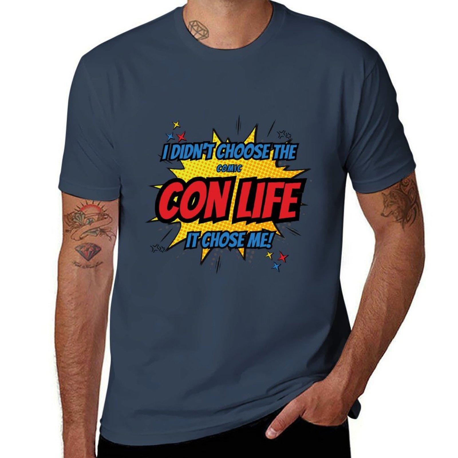 Comic con TShirt Fashion Letter Print TShirt S