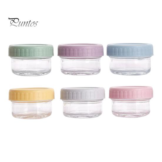 

6 шт. 80 мл стеклянный контейнер для икры с герметичной крышкой, не содержащий бисфенол-А, многофункциональный пищевой контейнер, штабелируемый, подходит для микроволновой печи, морозильной камеры и посудомоечной машины 80ML