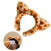 Cartoon Cats Ear Headbands Lovely Plush Hair Hoop Soft Comfortable Headwear for Women and Girls