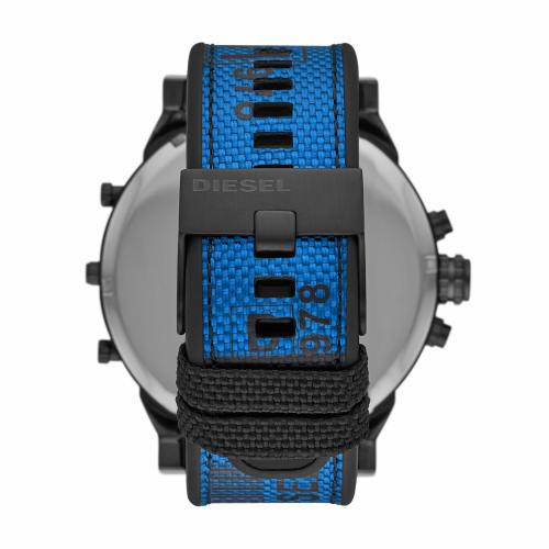 Diesel Men's Mr. Daddy 2.0 Chronograph Black-Tone Stainless Steel Watch DZ7434, Multicolor, Strap