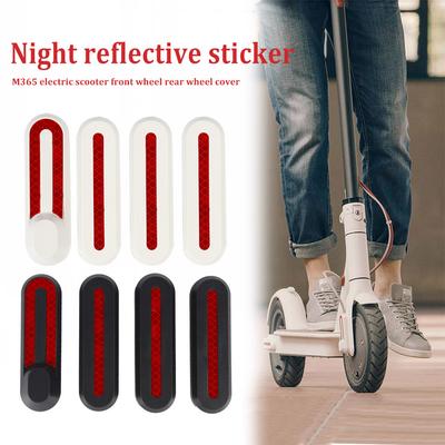 Electric Scooter Front Rear Wheel Cover Protective Shell with Reflective Sticker for M365 Outdoor Scooter Parts Accessories