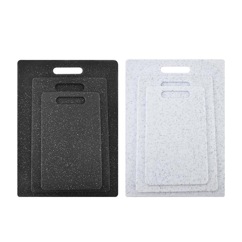 3-Piece Double-Sided Cutting Board Set: Ideal for Fruits, Vegetables, and Baby Food. Durable Plastic for Household Kitchens.