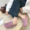 Fashion Comwarm New Women Hole Clogs Leisure House Hole Garden Shoes Outdoor Casual Women Beach Slides Sandals With Adjustable Buckle