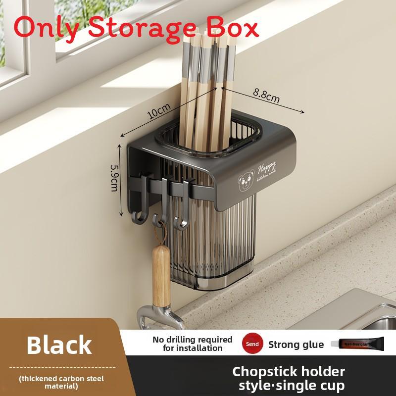 Kitchen Wall Mount Storage Rack With Multifunctional Storage For Home Use