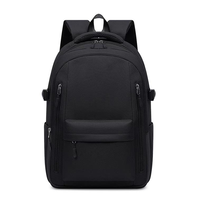 Schoolbag Wholesale Custom LOGO Student Schoolbag Training Class Simple Solid Color Travel Backpack Men's Backpack Large Capacity Backpack