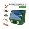 Solar Powered Ultrasonic Animal Repellent 500mAh Animal Deterrent Repellent USB Charging for Repel Mouse Coyote Fox Deer