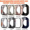 Change To Ultra PC Case for Apple Watch 10 42MM 46MM Screen Protector Cover Tempered Glass for IWatch 10 Series Smartwatch
