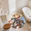 Cartoon pattern round rug,Carpet Rug for Living Room Bedroom Playroom ,Non-slip Floor Mat,Holiday Gifts and Birthday Gifts.