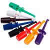 Mini 12Pcs Single Test Hook Clip Test Probe For Electronic Testing IC Grabber Large Round Crocodile Clip Hook Test Clip