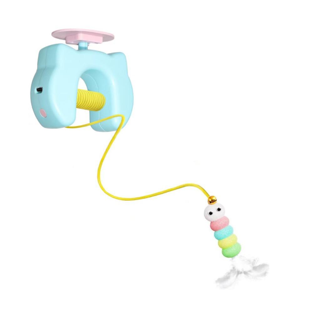 Funny Electric Door Hanging Toy Automatic Lifting Interactive Cat Yoyo Ball  Cat Supplies