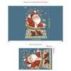 Removable Merry Christmas Window Stickers Santa Claus Xmas Tree Christmas Decorations Cartoon PVC Wall Stickers Home Decor