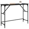 Console Table Black Oak Effect 100 x 32 x 75 cm
