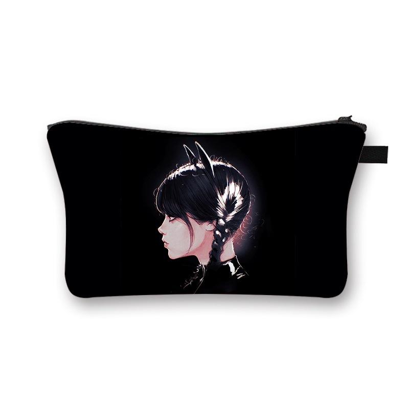Wednesday Addams Waterproof Cosmetic Makeup Bag | Pencil Pouch | School Supplies