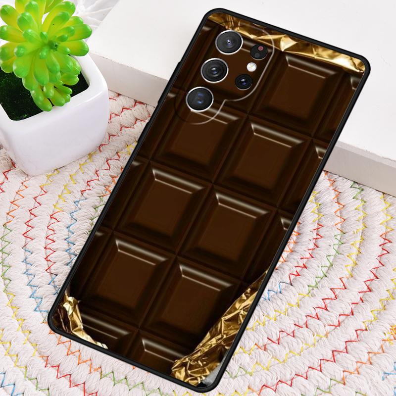 Chocolate Bar Candy Wrapper Phone Case for Samsung Galaxy note 10 pro S26 Ultra S23 S24 FE S25 S21 S22 PLUS shockproof Cove