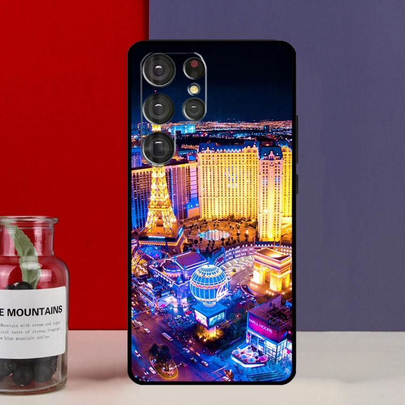 Las Vegas Strip Nevada Funda Case For Samsung Galaxy S25 Ultra S9 S10 S20 S21 S22 Plus S23 FE S24 Ultra Phone Cover