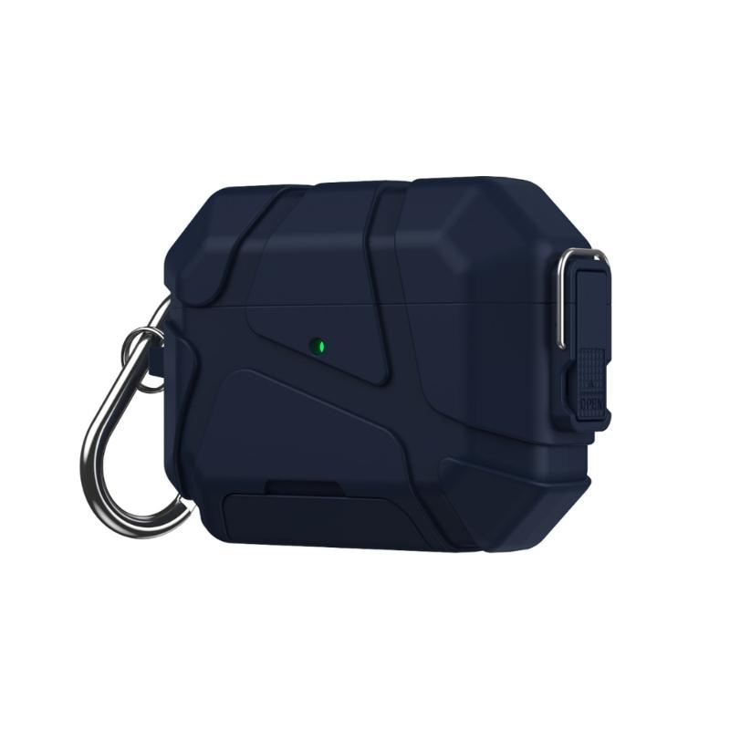 Secure Lock Protective Earphone Case Phone Stand 2 in 1 Design For Pods Pro3 With LED Charging Light