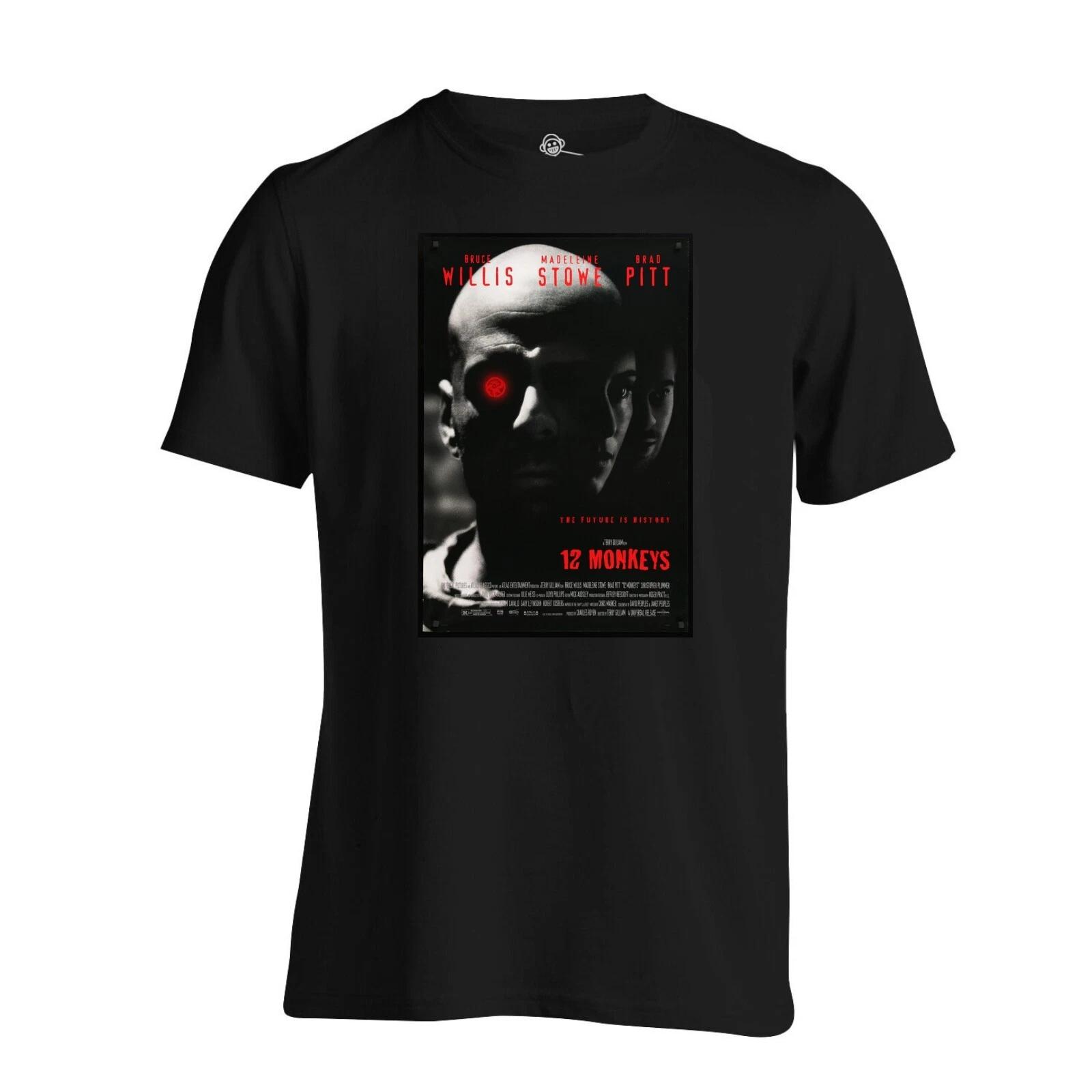 12 Monkeys 1995 T Shirt Classic Movie Film Poster Print 4XL