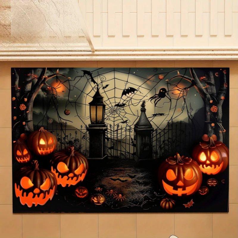 Badrumsavloppsdyna Kiselgur Absorberande Mattor Skrivbordsunderlägg Porslinsunderlägg Halloween-tema Pumpaslott Halkfria Mattor