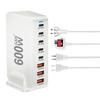 600W GaN 8-Port Ladegerät Typ C PD3.1 Adapter Schnellladestation für iPhone 16 15 Samsung Xiaomi Huawei Tablet Dropshipping