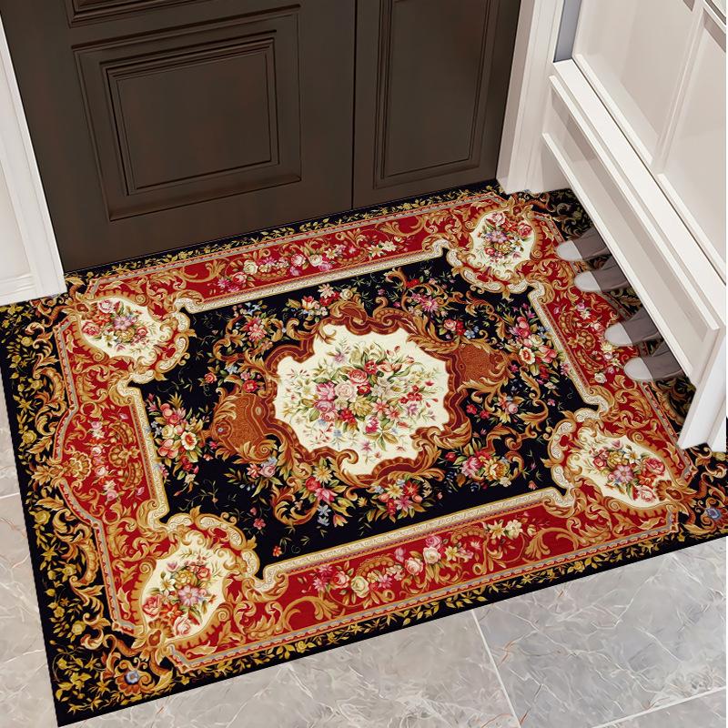 Entrance Door Mat Living Room Carpet Bedroom Bedside Carpet Retro Ethnic Style Hotel Homestay Carpet