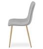 Libra Chair - Light Gray Fabric / Wood Color Legs X 2