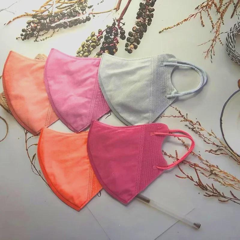 3D Soft-Color Mask: High-Profile, Ear-Friendly, Breathable, Disposable, Three-Layer Japanese Design