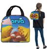 Larva Yellow Red Funny Anime Insulated Lunch Bag for Women Kids Portable Food Boxes Thermal Lunch Box Tote