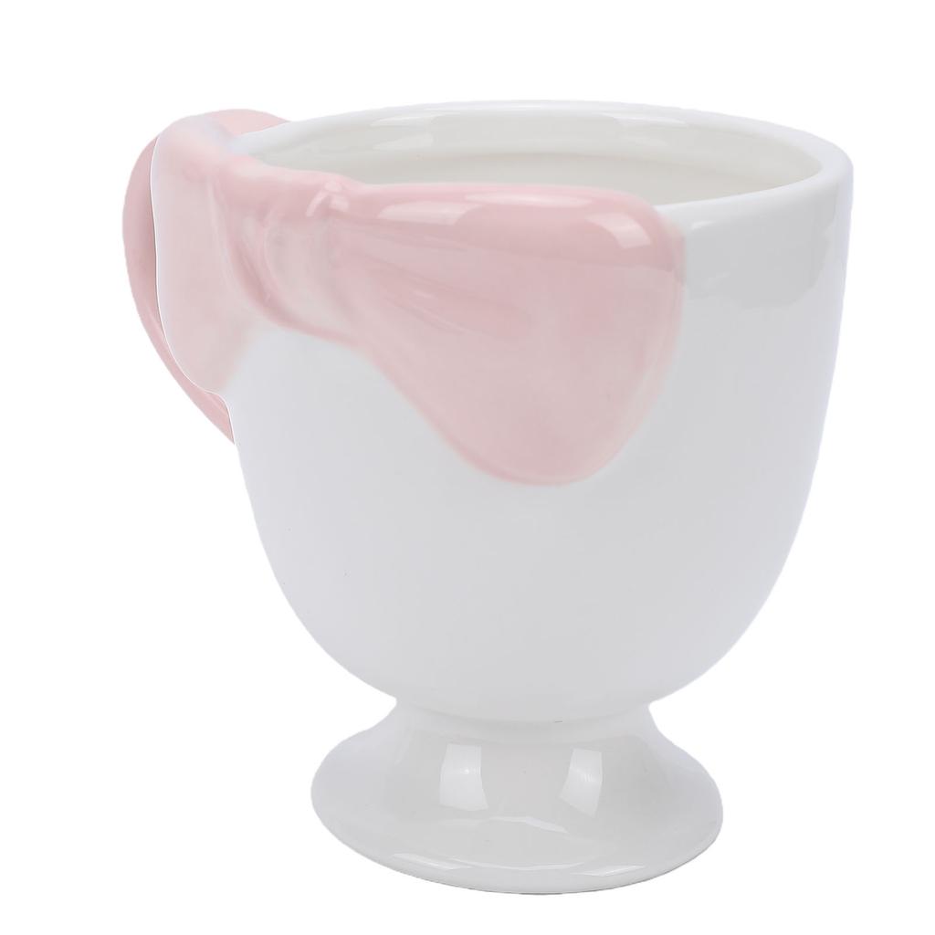 300ml Bow Coffee Mug Cute 3D Bow Tie Ceramic Coffee Mug High Temperature Resistance for Hot Cold Drinks