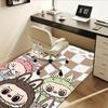 1pc LABUBU, Cute, Cartoon Office Carpet Soft Polyester Entrance Carpet Washable Non Slip Machine Was
