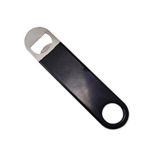 

1 шт. Открывалка для бутылок бармена из нержавеющей стали, открывалки для пивных бутылок, резиновая плоская открывалка для бутылок, сверхпрочная барная открывалка YY048 чёрный