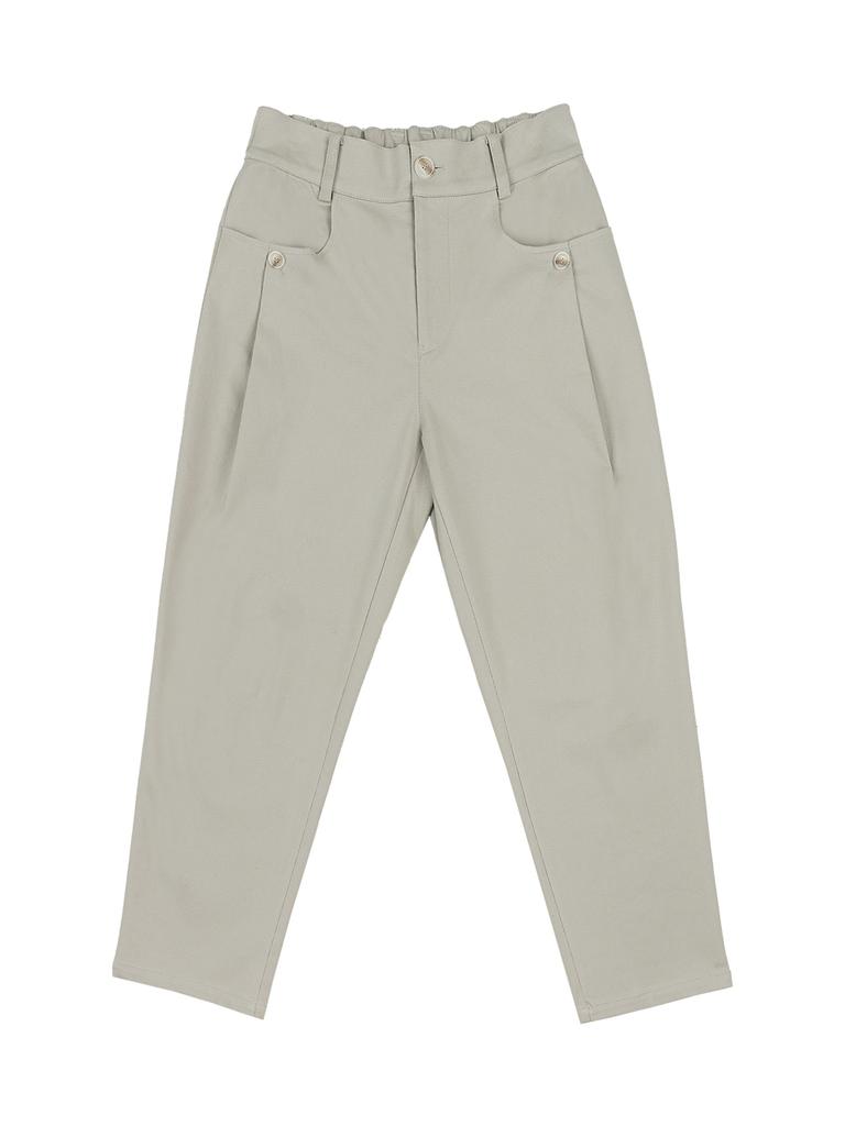 CUSTOMUS Single-Pleat Straight E-Banding Pants Cxs24Swpt209 Bei