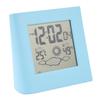 Solar Battery Dual Energy Alarm Clock Weather Forecast Temperature Humidity Alarm Clock Blue