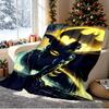 Batman Pattern Blanket for Home Decoration, Bed, Sofa, Car Travel, Camping, Suitable for All Seasons, Birthday Christmas Gift