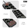 Smart Power Strip Extension Cord F16U F20U EU Plug AC Outlet Electrical Socket Extension Cable USB Type C Network Filter Adapter