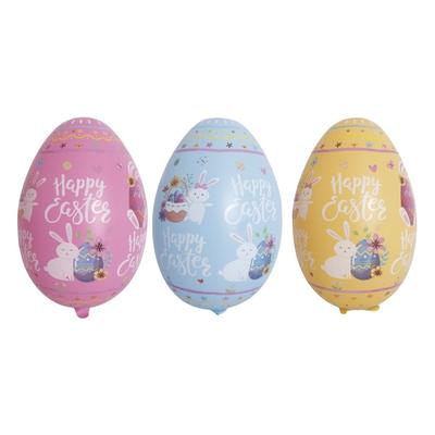 Festive PVC 41 Inch Easter Egg Balloon Easter Bunny Inflatable Giant Easter Egg Reusable DIY Easter Decor Garden Pendant
