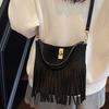 Bohemian Retro Fringed Bag Women's 2025 New Foreign Style Fashionable Shoulder Ethnic Style Travel Messenger Women's Bag