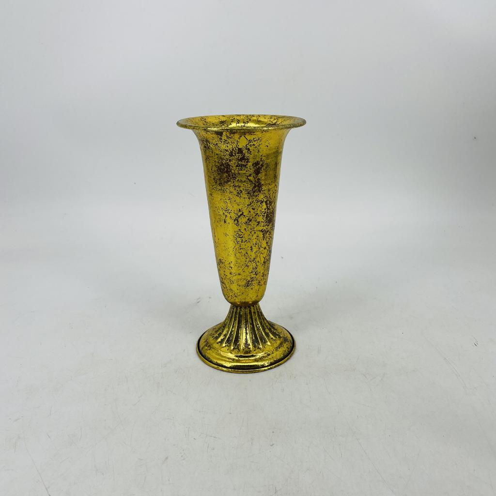 Classical Retro Iron High Footed Cup Flower Set Retro Vintage Metal Home Decoration Flowerpot European Wedding Vase Ornaments