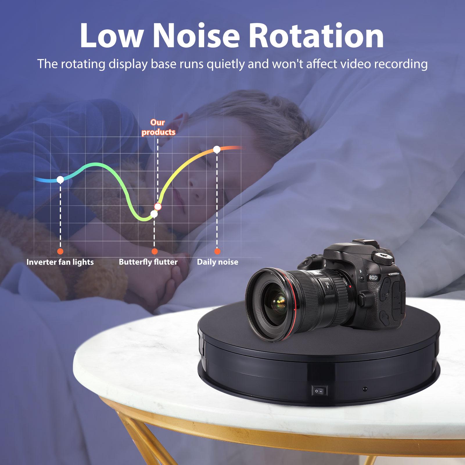 

25 см 10 дюймов Моторизованная вращающаяся подставка для дисплея с RGB-подсветкой Вращающийся на 360 градусов Электрический поворотный стол для фотографии для