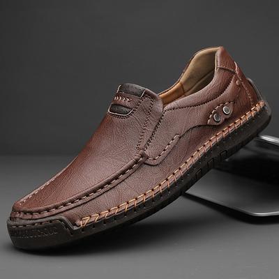 Scarpe casual da uomo in vera pelle, mocassini traspiranti, scarpe basse da uomo, scarpe da guida, mocassini da uomo