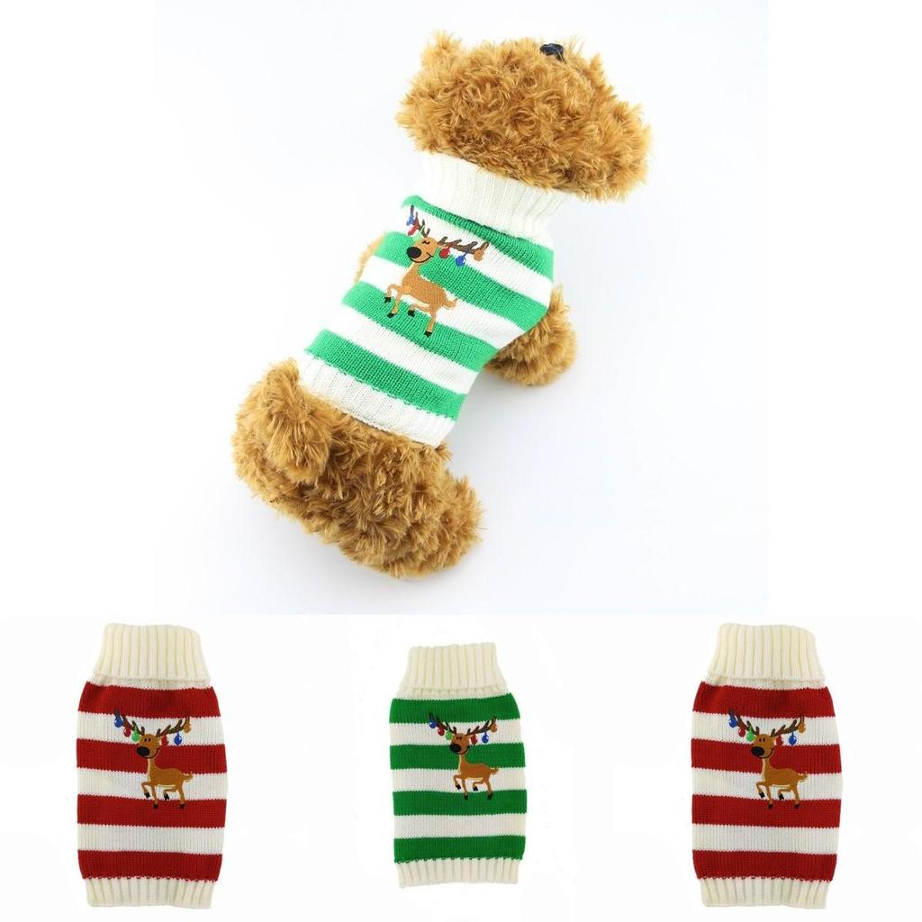 Holiday Dog Sweater With Warm Wool For Teacup And Small Breed Seasonal Clothing